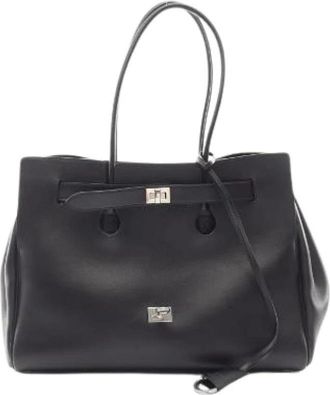 Balenciaga Pre-owned Bel Air Leren Tote Bag - Dames - Vintage Shopper - Zwart - ONE Size - Leer - Vintage