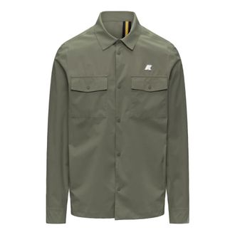 K-Way K-Way, Light Jackets, male, Green, Size: S Umbert Stretch 2Layers Jacket