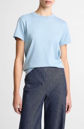 Vince Pima Cotton Crewneck T-Shirt in Del Mar at Nordstrom, Size Xx-Small