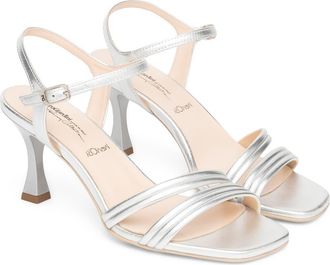 Nero Giardini Ankle Strap Sandal in Silver at Nordstrom, Size 6Us