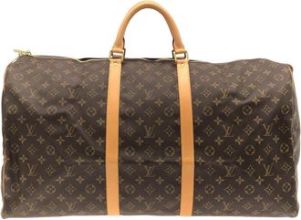 Louis Vuitton Brown Coated Canvas Boston Bag (Pre-Owned)