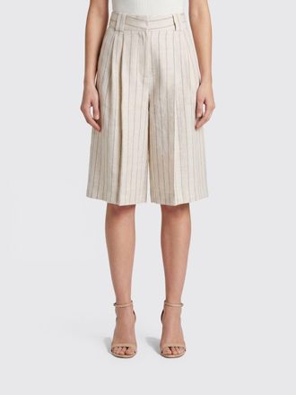 Blaz&eacute; Milano Striped Linen Blend Shorts