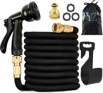 OEM Manguera De Jard&iacute;n Extensible De 30 Metros Con Conector De Lat&oacute;n Y Bolsa De Almacenamiento Para Jard&iacute;n Y Camping