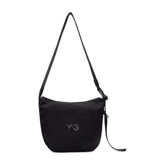 Yohji Yamamoto Zwarte schoudertas met bovenrits - Heren - Schoudertassen - Zwart - ONE Size - Tassen