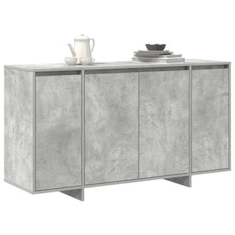 Berkfield Home Modern Concrete Grey Sideboard Concrete grey Engineered wood