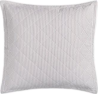 Matouk Matteo Quilted Euro Sham in Bark at Nordstrom