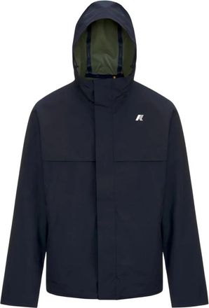 K-Way Eco Contrast Jacket - Heren - Zomerjassen - Blauw - XL - Jassen