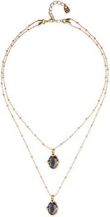 UNOde50 Double Necklace in 18K Gold and Small Faceted Crystals at Nordstrom