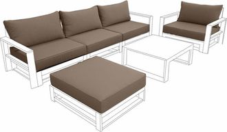 Sweeek Fundas de coj&iacute;n para los muebles de jard&iacute;n