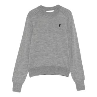Ami (WMNS) AMI Knitwear Grey FKS867-KN0039-0504