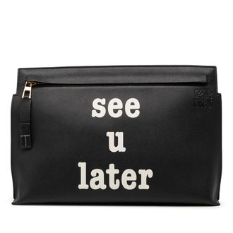 Loewe Tweedekans Kalfsleer Anagram See U Later T Pouch