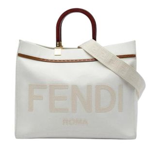 Fendi Pre-owned Sunshine Shopper - Dames - Vintage Shopper - Beige - ONE Size - Leer - Vintage