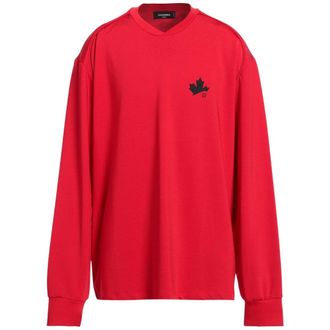 Dsquared2 Mens D2 Maple Logo Red Sweater Nylon - Size X-Large