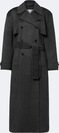 Frankie Shop Nikola belted wool and cashmere coat