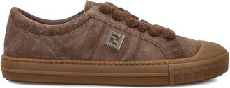 Fendi Domino suede sneakers - Brown
