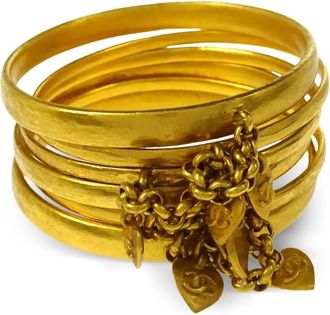 Chanel Bracciale rigido Heart 1995 - Oro