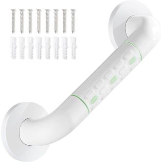 OEM Barra De Apoyo Antideslizante Blanca De 30 Cm Para Ba&ntilde;o, Pasamanos Sencillo Sin Barrera -crezuo