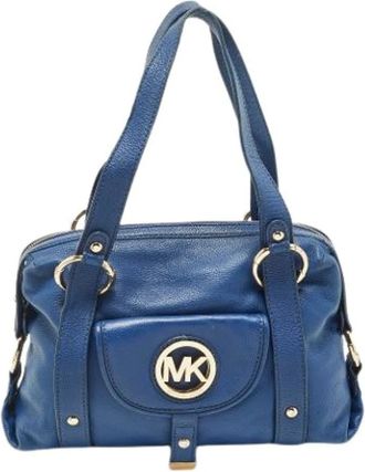 Michael Kors Pre-owned Handbags, female, Blue, Size: ONE SIZE Pre-owned Leather Handbag