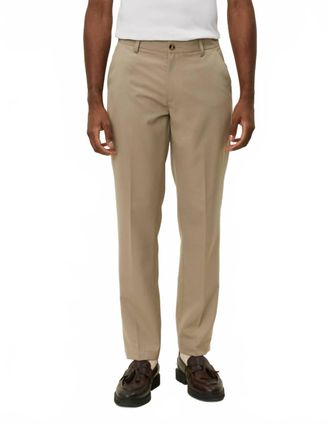 Les Deux Como Reg Solid Suit Pants In Dark Sand