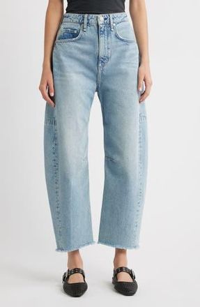 Rag & Bone Charlie Super High Waist Crop Barrel Jeans in Lou at Nordstrom Rack, Size 30
