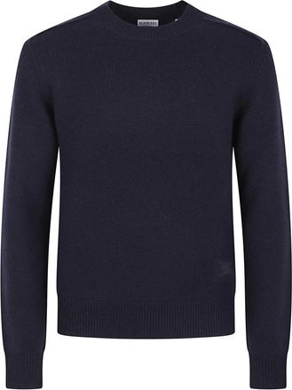 Burberry Cashmere Knitwear, male, Blue, Size: S Cashmere Sweater