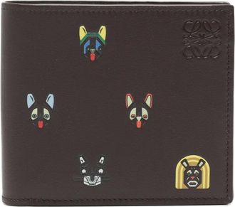 Loewe x Louis Wain Portafoglio con stampa stile cartoni animati - Marrone