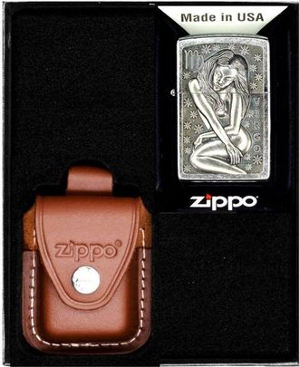 OEM Juego De Encendedores Zippo Zodiaco Virgo Regalo De Virgo N.&deg; 2