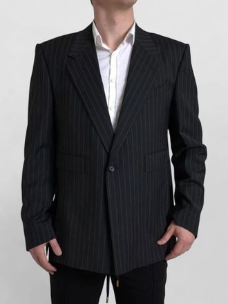 Dolce & Gabbana striped slim-fit single-breasted blazer