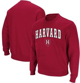 Colosseum Mens Colosseum Crimson Harvard Crimson Team Arch & Logo Tackle Twill Pullover Sweatshirt at Nordstrom, Size Xxx-Large
