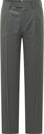 Ermenegildo Zegna Grey Tailored Pleated Trousers