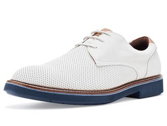 Johnston & Murphy Tyson Perfed Plain Toe Mens Shoes Ivory Nubuck : 10.5 M (D), Leather/Nubuck