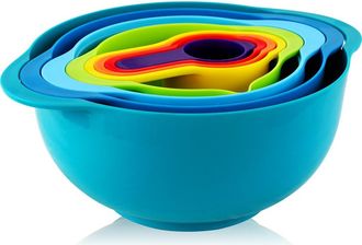 MegaChef Multipurpose Stackable Mixing Bowl and Measuring Cup Set in Assorted at Nordstrom