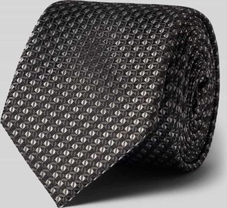 HUGO BOSS Krawatte aus reiner Seide Modell TIE in Silber, Gr&ouml;&szlig;e 1