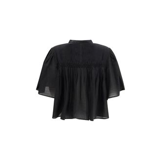 Isabel Marant Womens Black Cotton Blouse