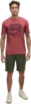 tentree Getaway T-Shirt in Rosewood/graphite at Nordstrom, Size Xx-Large