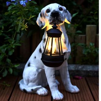 OEM L&aacute;mpara Solar Led D&aacute;lmata De 32,5 X 22 Cm Con Bater&iacute;a - L&aacute;mpara De Jard&iacute;n Para Perros - Farol Solar [clase Energ&eacute;tica G]