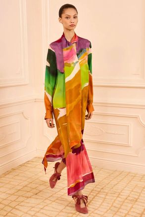 Ulla Johnson Critique Silk Dress In Nature Abhors A Vacuum