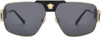 Versace Dark Gray Navigator Mens Sunglasses VE2251 100287 63