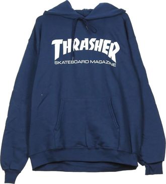 Thrasher Navy/White Hoodie - Heren - Hoodies - Blauw - XL - Katoen - Hoodies & sweatvesten