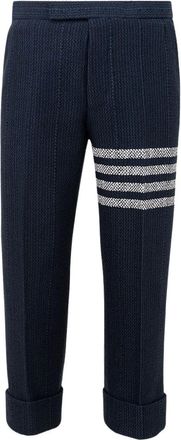 Thom Browne Pantaloni Marabou - - Trousers - Uomo - Blu - M