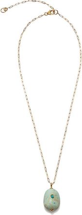Lizzie Fortunato Darya Turquoise Pendant Necklace in Blue Turquoise at Nordstrom