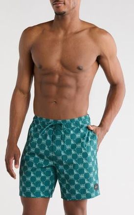 Rvca Checkmate Swim Trunks in Oceana at Nordstrom Rack, Size Xx-Large