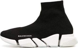 Balenciaga Speed 2.0 Trainers Rib-Knit Black 654020W2DI21091