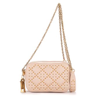 Dior Pre-owned Womens Mini Studded Lady Shoulder Bag - Pink - One Size