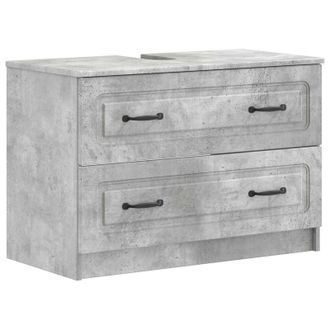 vidaXL Mueble De Lavabo Para Ba&ntilde;o Utrecht Gris Hormig&oacute;n Vidaxl