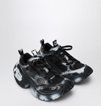 Balenciaga White/Black 6 Xl Sneakers With Spray Details