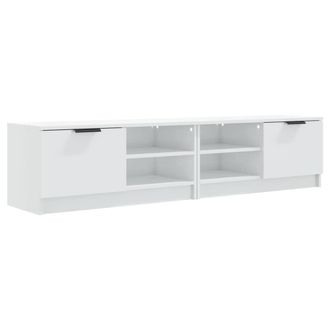 Berkfield Home TV Cabinets 2 pcs High Gloss White 80x35x36.5cm Engineered Wood | Size: 80x35x36.5 cm