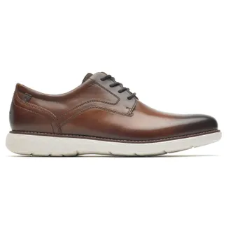 Rockport Mens Garettplaintoe In Cognac M