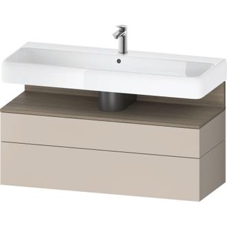 Duravit Duravit - Qatego Mueble Bajo Lavabo, 1 Extra&iacute;ble Y 1 Caj&oacute;n