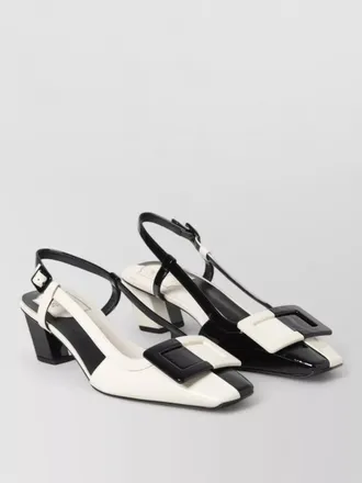 Roger Vivier leather pumps block heel pointed toe
